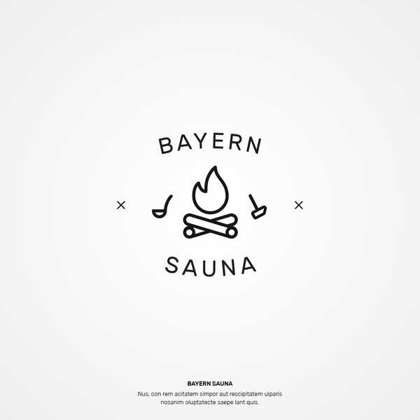 Design by floriss titled "Logo | Bayern Sauna"