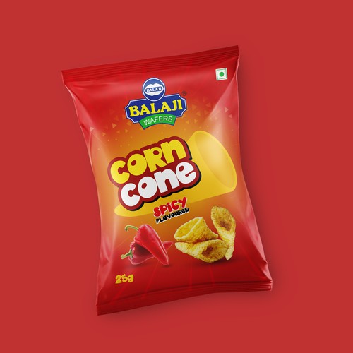 Amazing Pack design for our newly corn snacks Design by TUNSAY