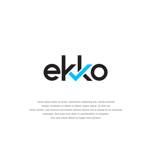 SIMPLE LOGO - ekko Letters then dm after Design by INSPart