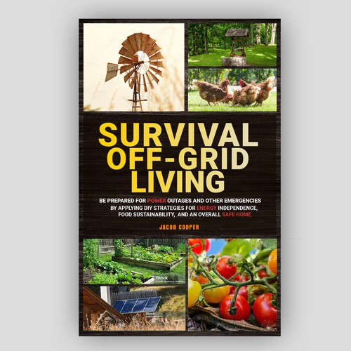Book Cover for Off-Grid Survival Projects Design by Inwalker