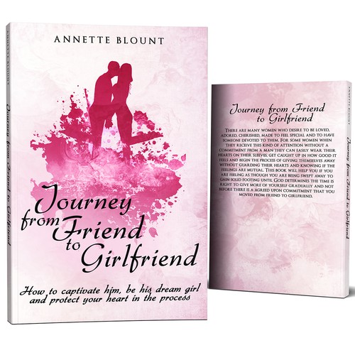 Design a book cover that is fun and playful to help single women experience love beyond friendship Design by MajaK3