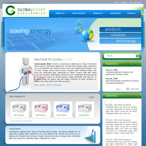 Design di Website Design for Green Electronic Company di Nur