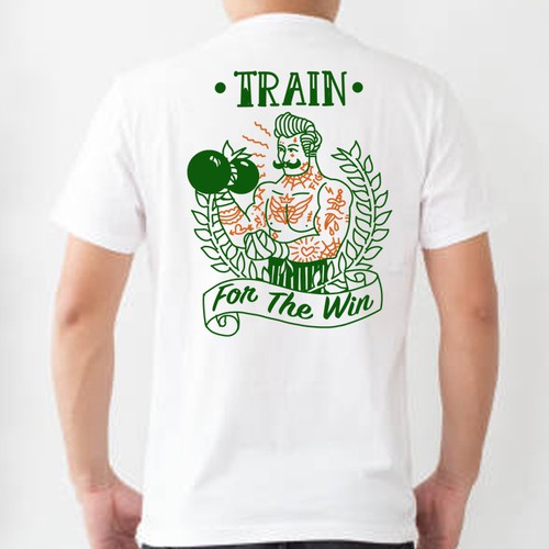 Artistic T-shirt design - simple and fresh. Design by gajah-gajah