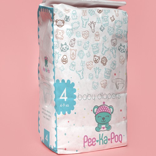 Create an Exciting Packaging For Asia Most Popular Baby Diaper Brand Design by agooshe