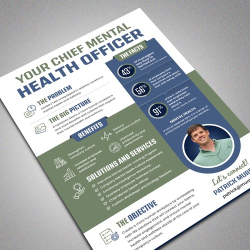 Design Corporate One Pager for Mental Health Offering por Artist@Joy