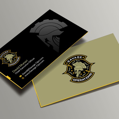Business Card & Letterhead for Armed Security Agency Design by Xclusive16
