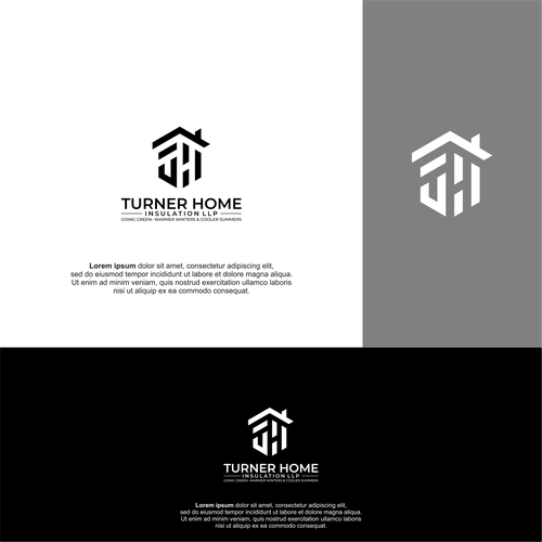 Designs Turner Home Insulation LLP Logo & brand identity pack contest