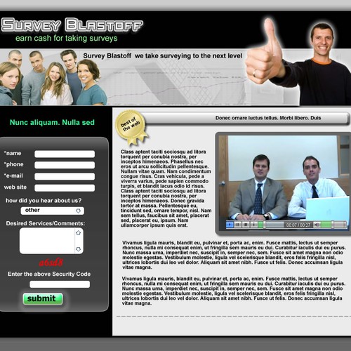 2 Page Website 4 Banner Advertisements Full Css Html Code