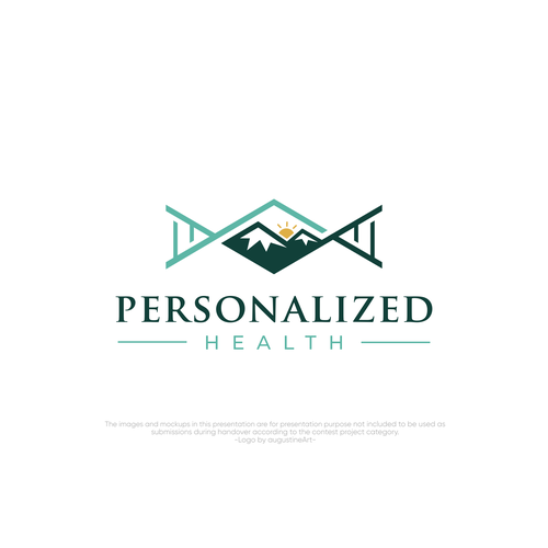 Simple, abstract logo that conveys luxury health experience Design by augustinArt