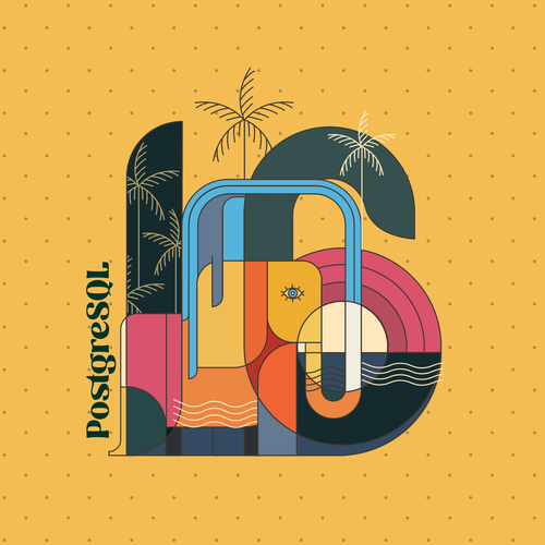 PostgreSQL v16 Release Artwork Design von hashWednesday