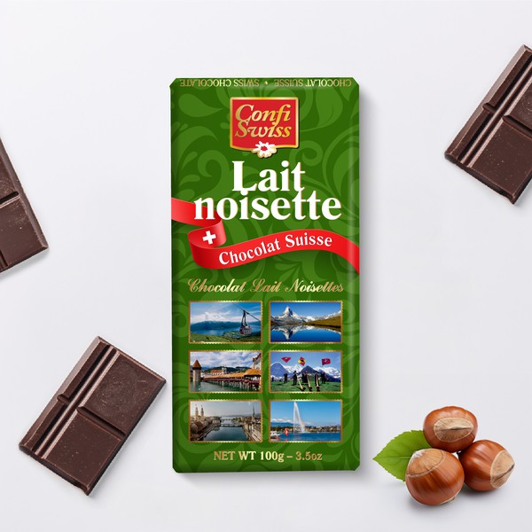 Design Packaging for Chocolat "Confi Swiss"
