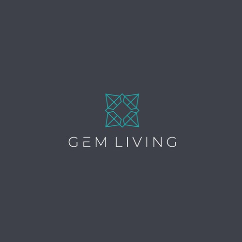 Geometrical, minimalist, modern brand design for Gem Living Design by Strobok