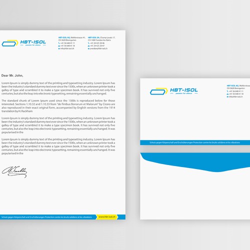 Implement the new logo on all our business papers Design by Dipenshah