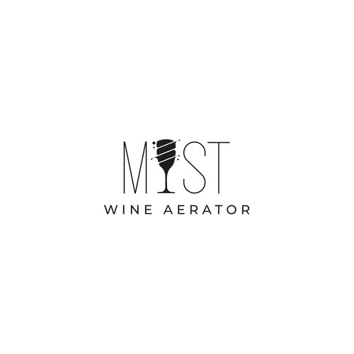 Wine Mist Logo Design by Stebelska Design