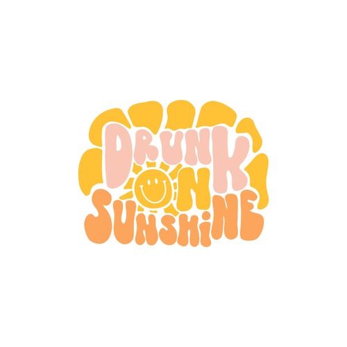 Retro Sunshine logo for new merch company Design by Laura Michelmore