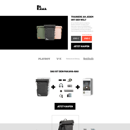 Landing page design contest entry by Hubert Piatkowski