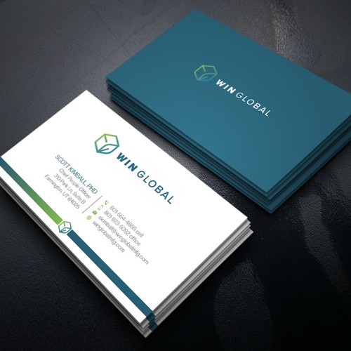 WIN Global Business Card Design-ontwerp door Xclusive16