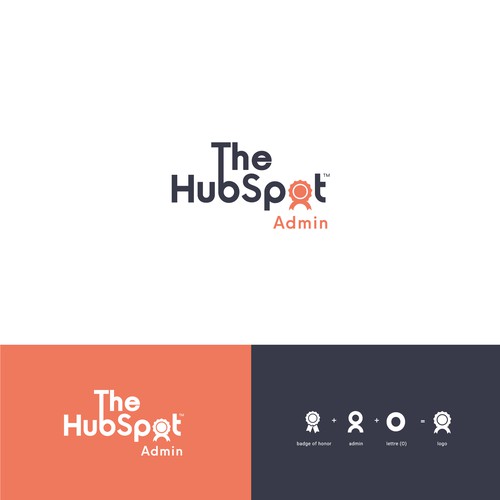 Bold logo that unites and champions the HubSpot Admin Design by QuickCrea™