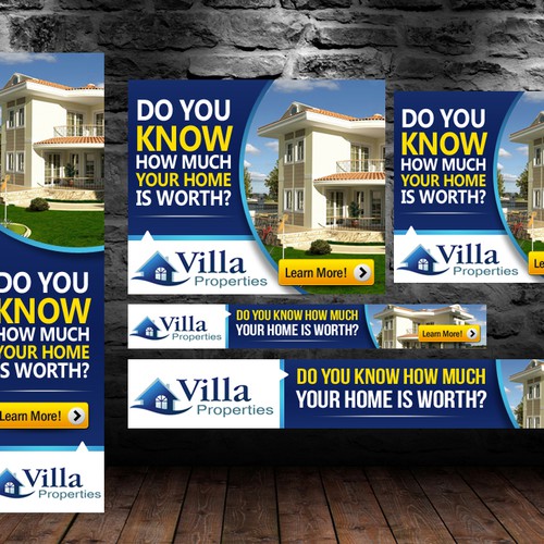 Create the next banner ad for Villa Properties Design by BannersQueen (Marie)