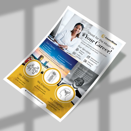Design a compelling attractive modern flyer for career consulting and development business Design by Apex_Forge