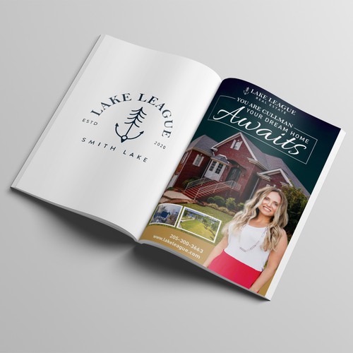 Need a full page magazine ad transitioning a new real estate company into town Design by Daniyal_82