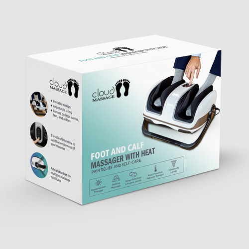 Ecom/Retail - Foot Massager Box Design Design by Rajith Shantha