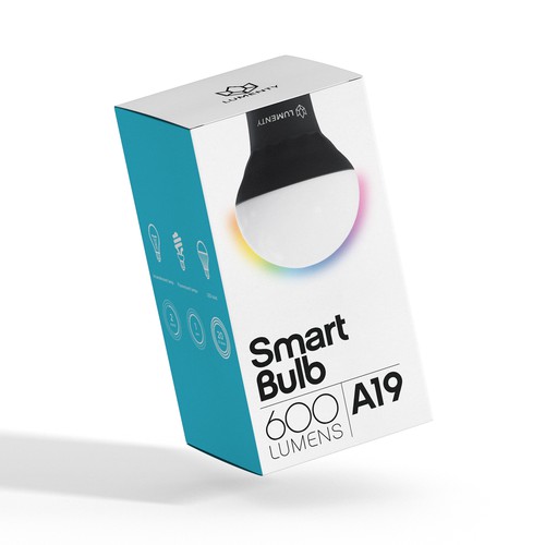 We need to create a sophisticated package for smart lamps. Design by Pure-Design