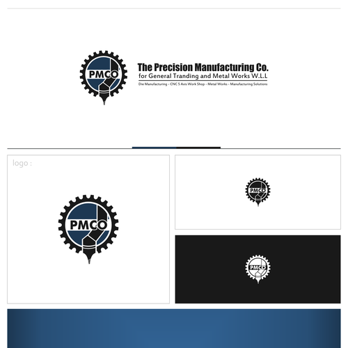 Create a logo for Precision Manufacturing Co W.L.L. Design by Arahmata