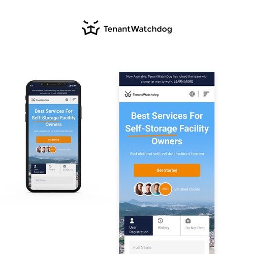 Eviction Website Design. Design by FuturisticBug