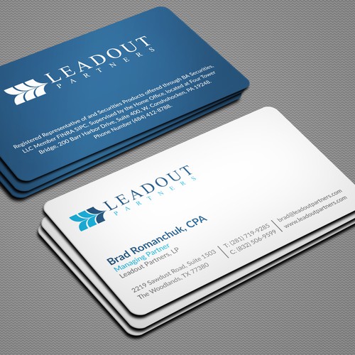 New Business Card Design for Investment Bank | Business card contest