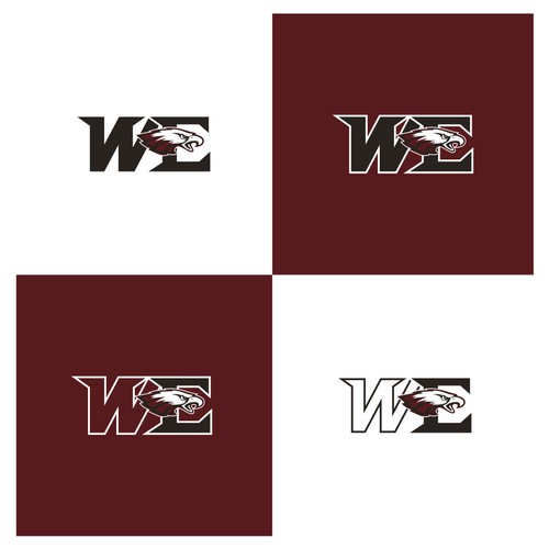 "Eagle-Inspired Logo for High School Brand" winning 