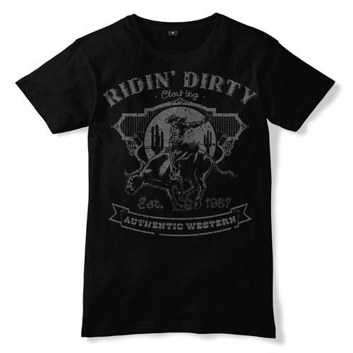 T-shirt designs for Ridin' Dirty clothing Réalisé par GCS Collective
