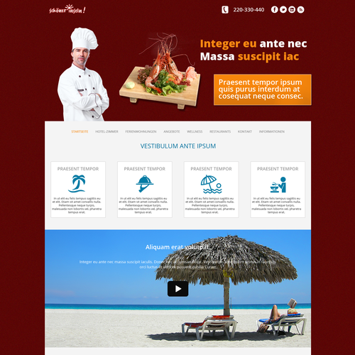 Web page design contest entry by designrocks