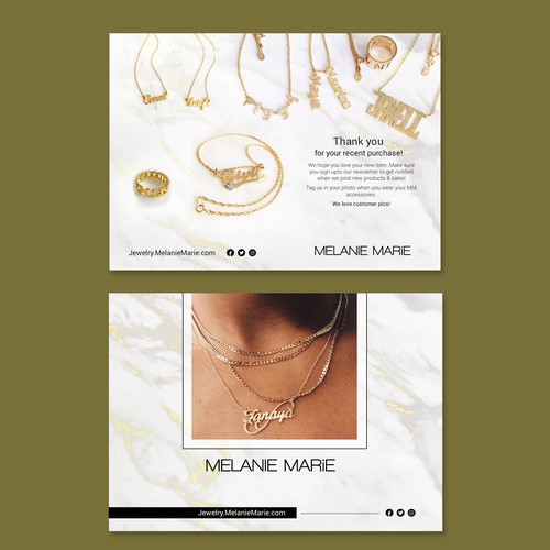 Design an Aesthetically Pleasing Jewelry Flyer/ Insert! Design by Designer Group