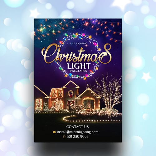 Flyer for Christmas Lighting Design by Rgraphic@