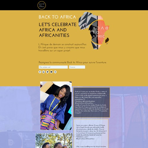 Landing page design contest entry by MailDesigner