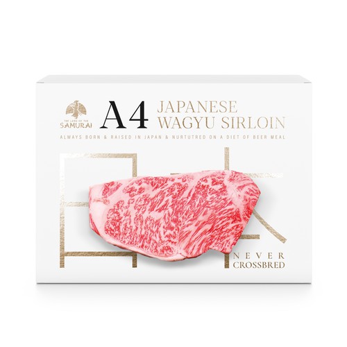 100% JAPANESE WAGYU STEAK Design by MarsiDesign