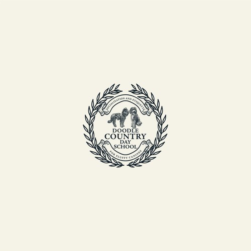 Cutest, fluffiest, preppiest dog logo Design by cus.