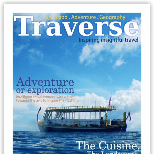 travel magazine layout design