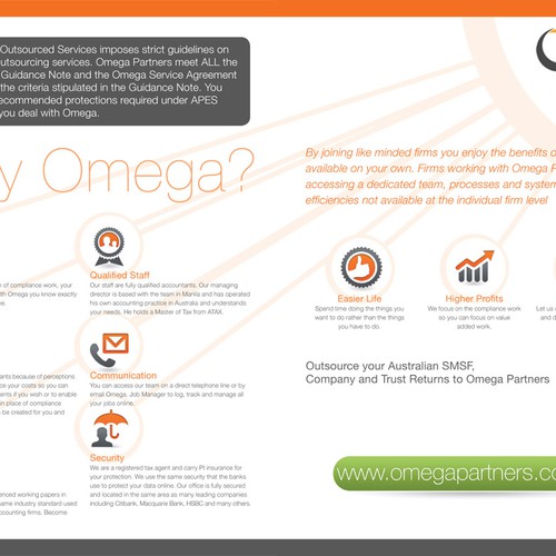 Brochure Design for an Outsourcing Company Design by Craig Steel