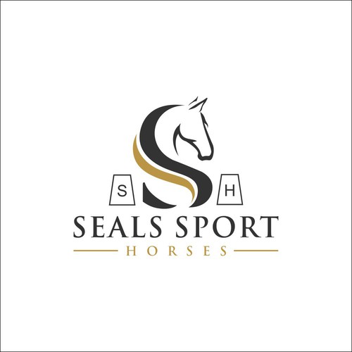 Dressage Horse trainer logo Design by AzZura83