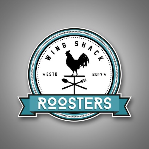 Diseño de Design a logo for "Roosters Wing Shack" de nina15™