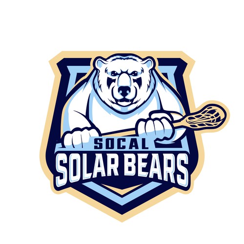 Fun sports team logo for southern California based lacrosse club. Design by indraDICLVX