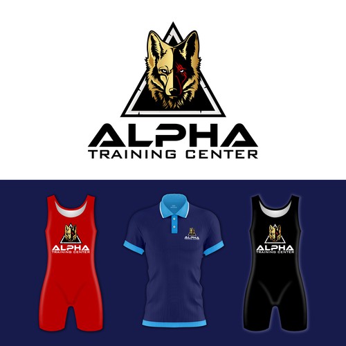 Alpha Training Center seeks powerful logo to represent wrestling club. Design von Maylyn