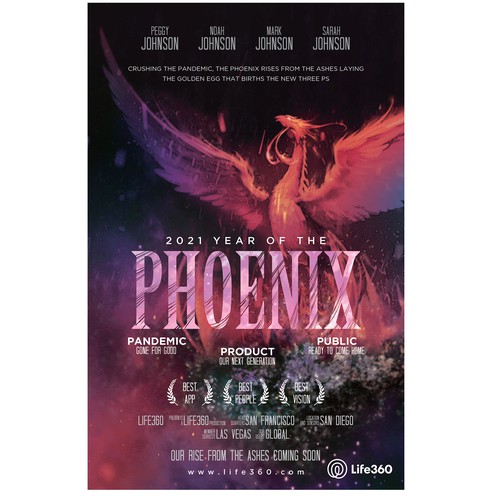 Fun Faux Movie Poster for a Public Company - 2021 Phoenix Design by _Blue_