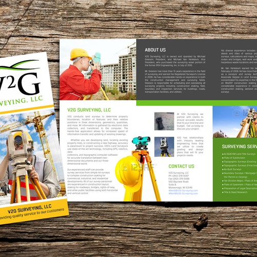 V2G Surveying,LLC Company Brochure | Brochure contest