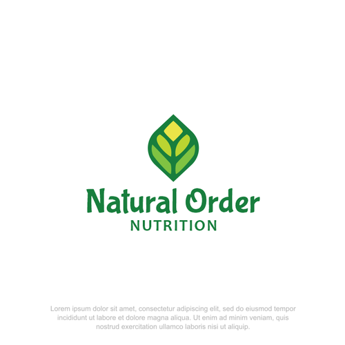 Fresh brand launch logo for sustainable whole food supplements Design by Graphica.Designs