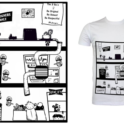 Create 99designs' Next Iconic Community T-shirt Réalisé par JRD_esign