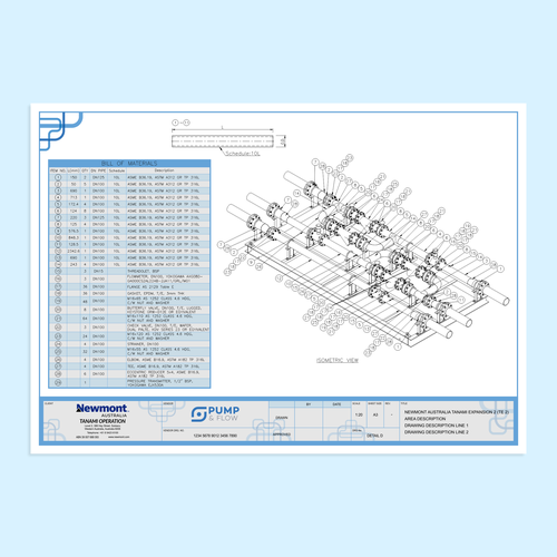 Title block for technical drawings Design by You ®