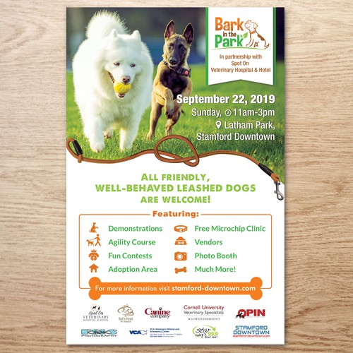 Bark in the Park Flyer Design Design by A P R I  L